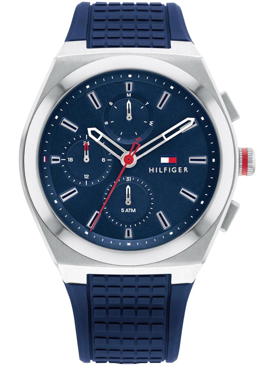 Tommy Hilfiger TH1791899 Takvimli 44 mm Lacivert Çelik Kordon Analog Erkek Kol Saati