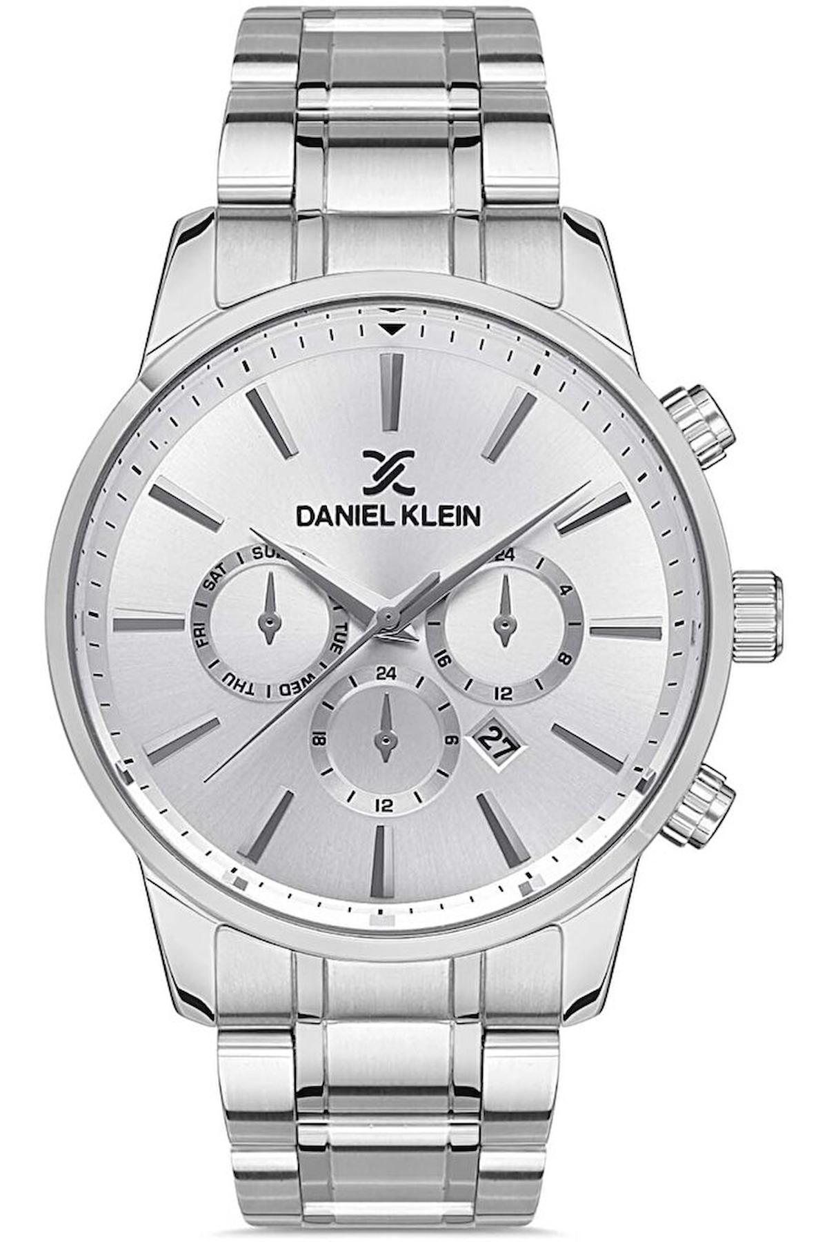 Daniel Klein DKE.1.10135.1 Takvimli 42 mm Metal Kordon Analog Erkek Kol Saati