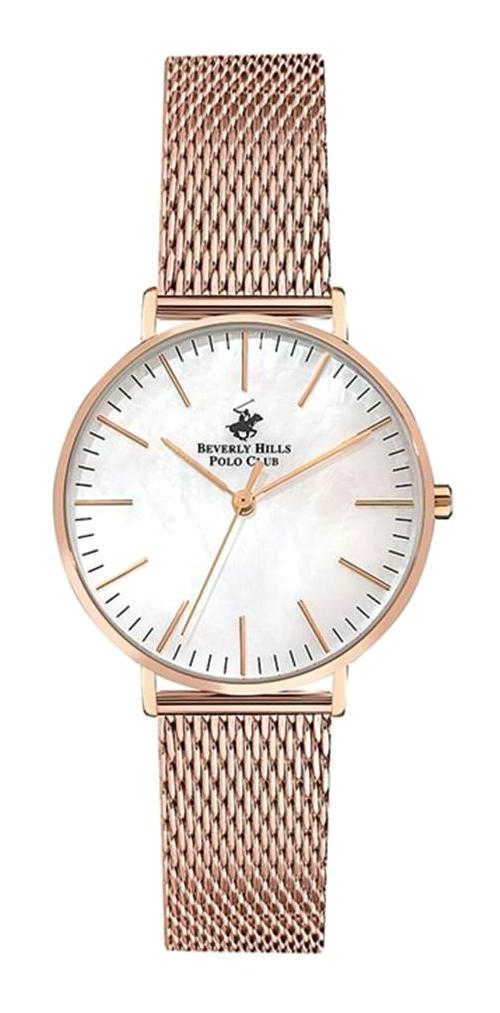 Beverly Hills Polo Club BP3132C420 34 mm Rose Gold Çelik Kordon Analog Kol Saati