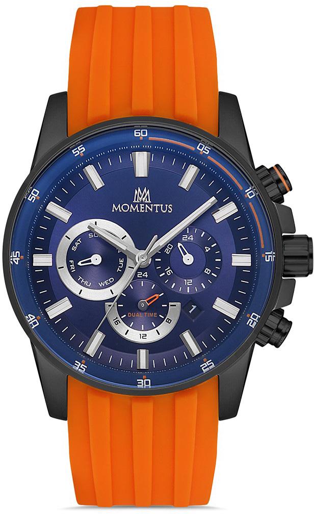 Momentus SC365B-11TS Takvimli 44 mm Turuncu Silikon Kordon Analog Kol Saati