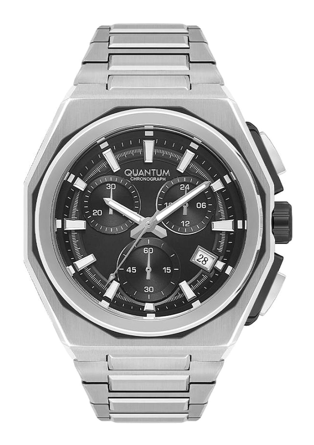 Quantum PWG1079.350 Takvimli 44 mm Çelik Kordon Analog Erkek Kol Saati