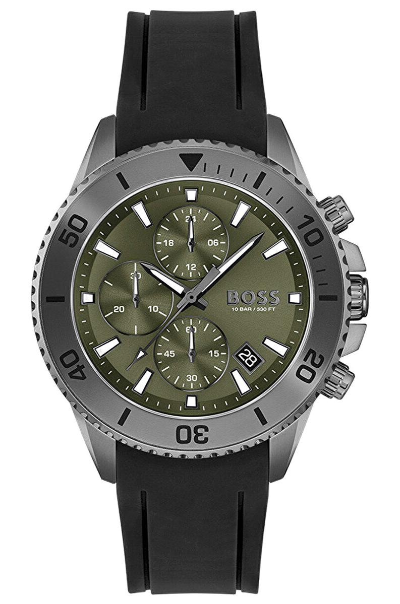 Hugo Boss HB1513967 42 mm Siyah Silikon Kordon Analog Erkek Kol Saati