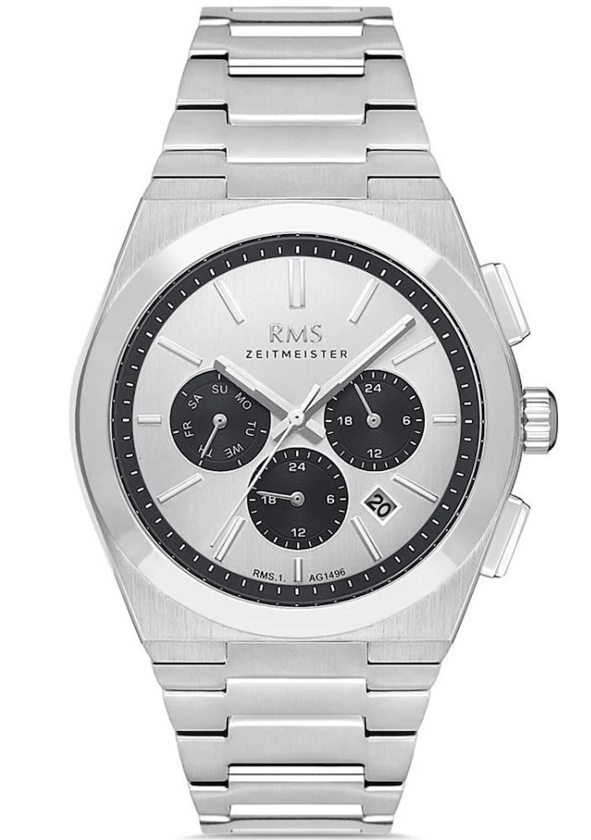 Romanson RMS.1.AG1496.04 Takvimli 43 mm Çelik Kordon Analog Erkek Kol Saati