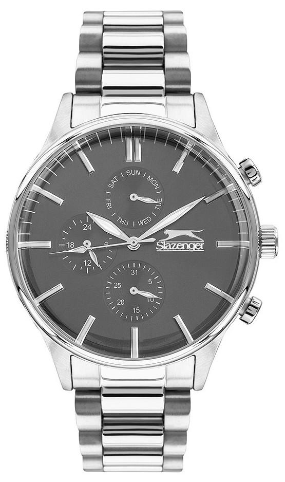 Slazenger SL.09.1905.2.01 Takvimli 43 mm Çelik Kordon Analog Erkek Kol Saati