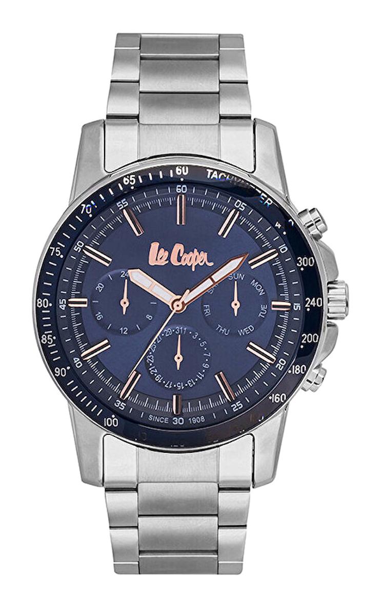 Lee Cooper LC06882.390 Takvimli Çelik Kordon Analog Erkek Kol Saati