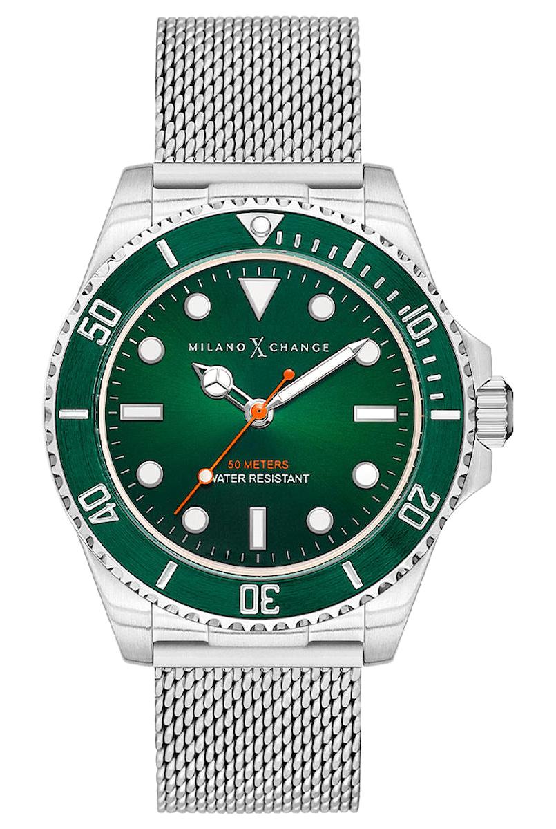 Milano X Change MXG1123 Takvimli 43 mm Çelik Kordon Analog Erkek Kol Saati