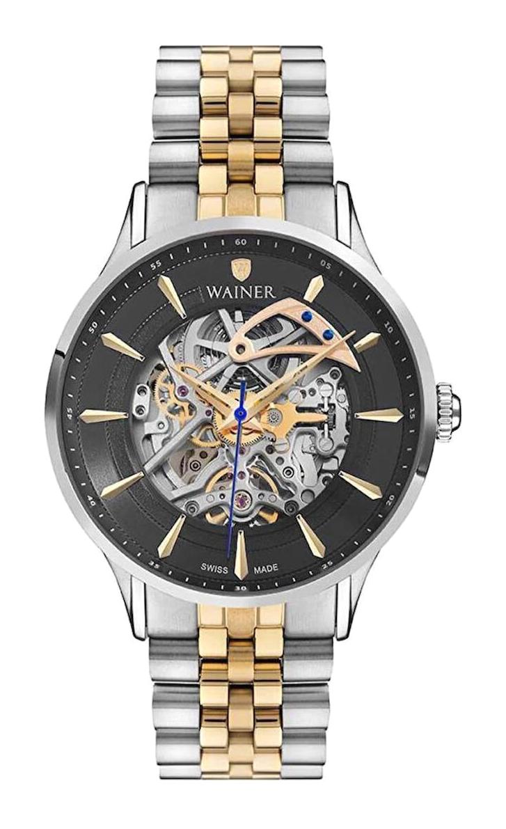 Wainer WA.25705-C 45 mm Çelik Kordon Analog Erkek Kol Saati