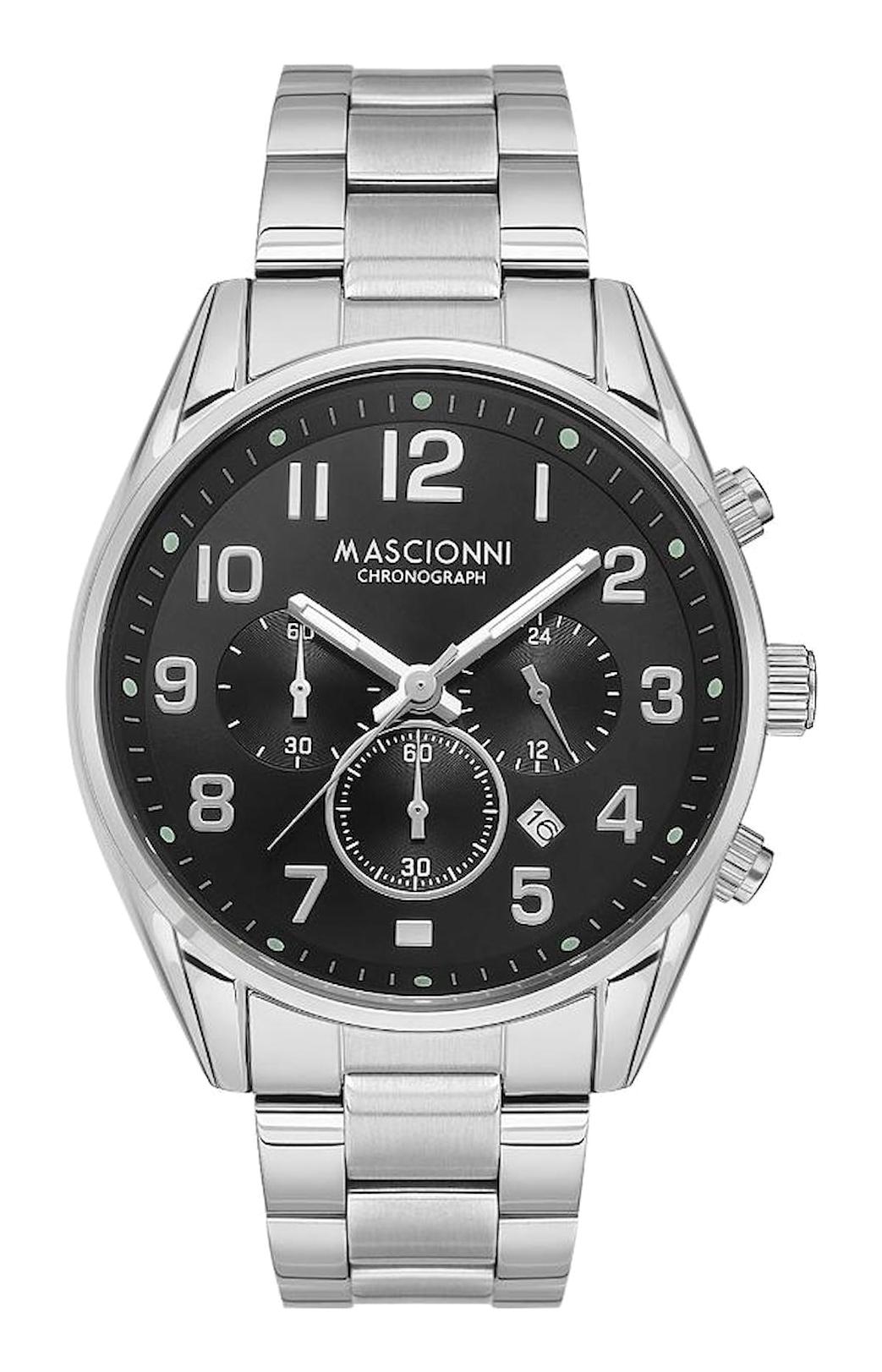 Mascionni M.1.1220.02 Takvimli 44 mm Metal Kordon Analog Erkek Kol Saati