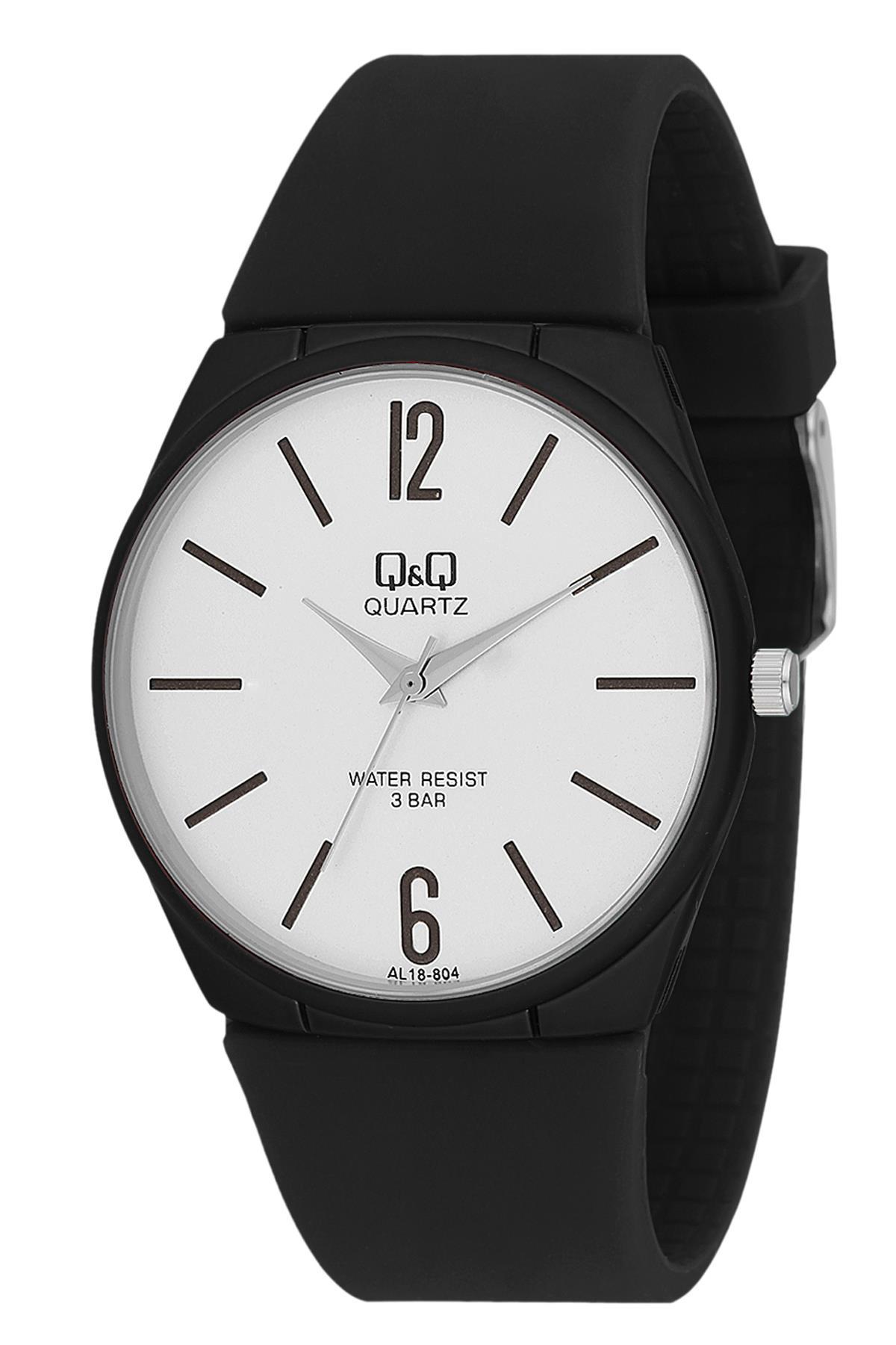 Q&Q 3B585 42 mm Siyah Silikon Kordon Analog Erkek Kol Saati