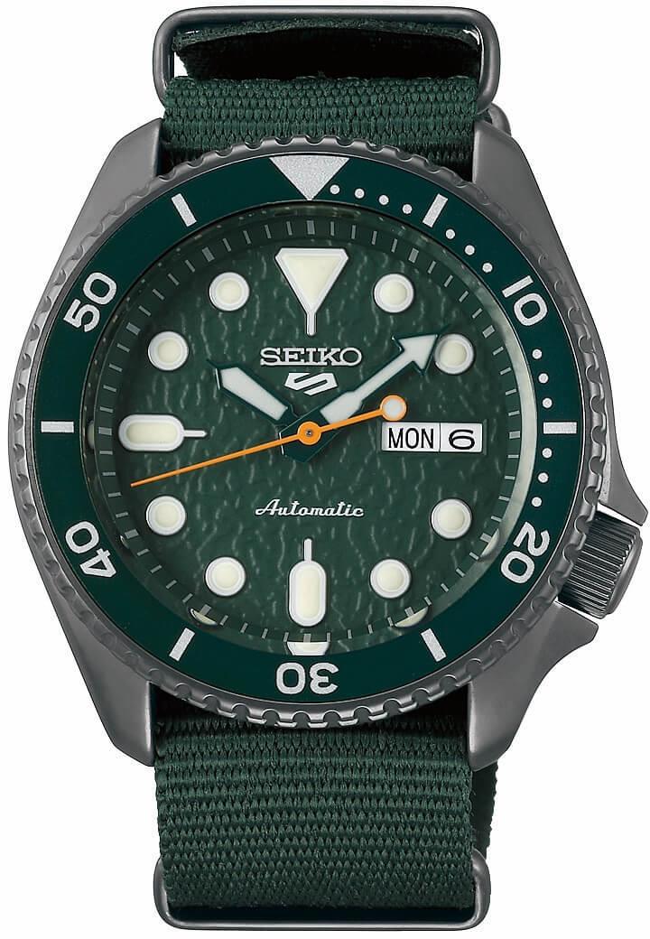 Seiko SRPD77K Takvimli 43 mm Yeşil Çelik Kordon Analog Erkek Kol Saati