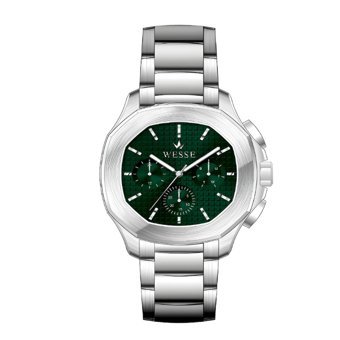 Wesse WWG209404 Pusulalı Takvimli 44 mm Metal Kordon Analog Erkek Kol Saati