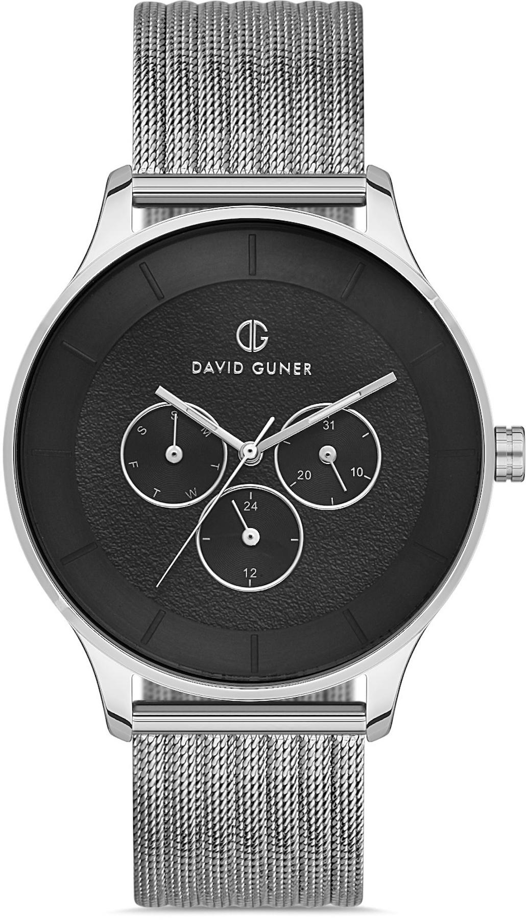 David Guner DG-8246GC-A2 Takvimli 42 mm Metal Kordon Analog Kol Saati