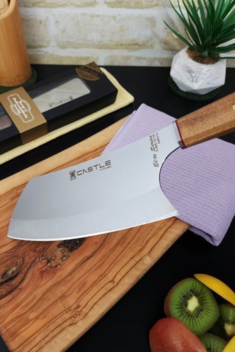 CASTLE KITCHEN Elite Serisi 4'lü Mutfak Bıçak Seti Şef Bıçağı ( Kiritsuke - Santakubig - Nakiri - Miyabi )