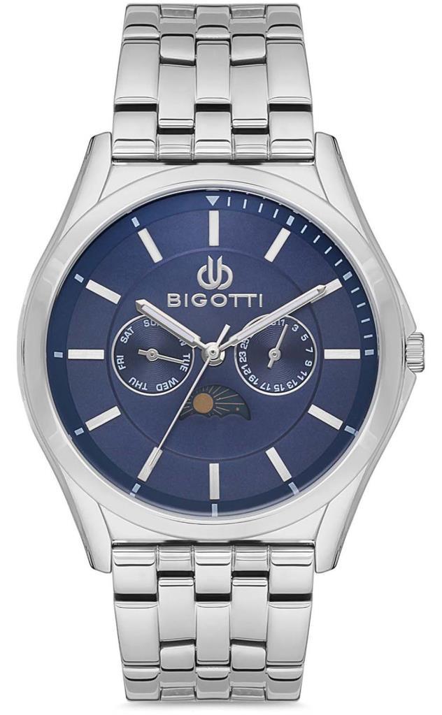 Bigotti BG.1.10158.3 Takvimli 43 mm Metal Kordon Analog Erkek Kol Saati