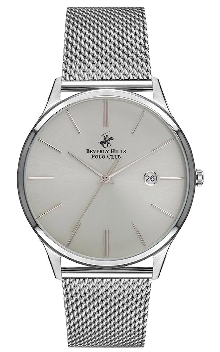 Beverly Hills Polo Club BP3046X360 Takvimli 42 mm Çelik Kordon Analog Erkek Kol Saati