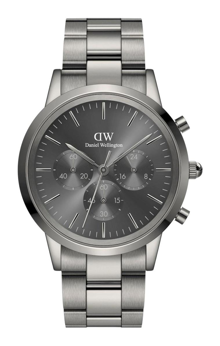 Daniel Wellington DW00100643 Takvimli 42 mm Füme Çelik Kordon Analog Erkek Kol Saati