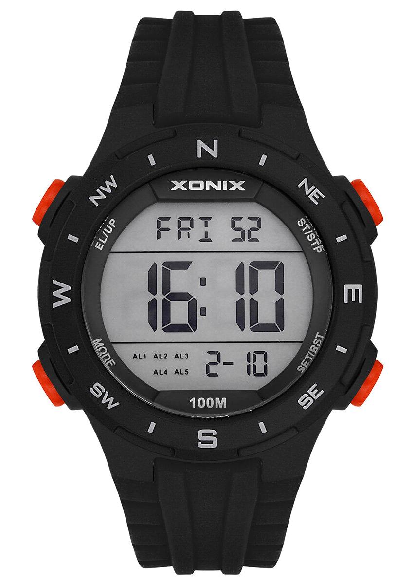 Xonix XOX-DAXA06 Takvimli 51 mm Siyah Silikon Kordon Analog Erkek Kol Saati