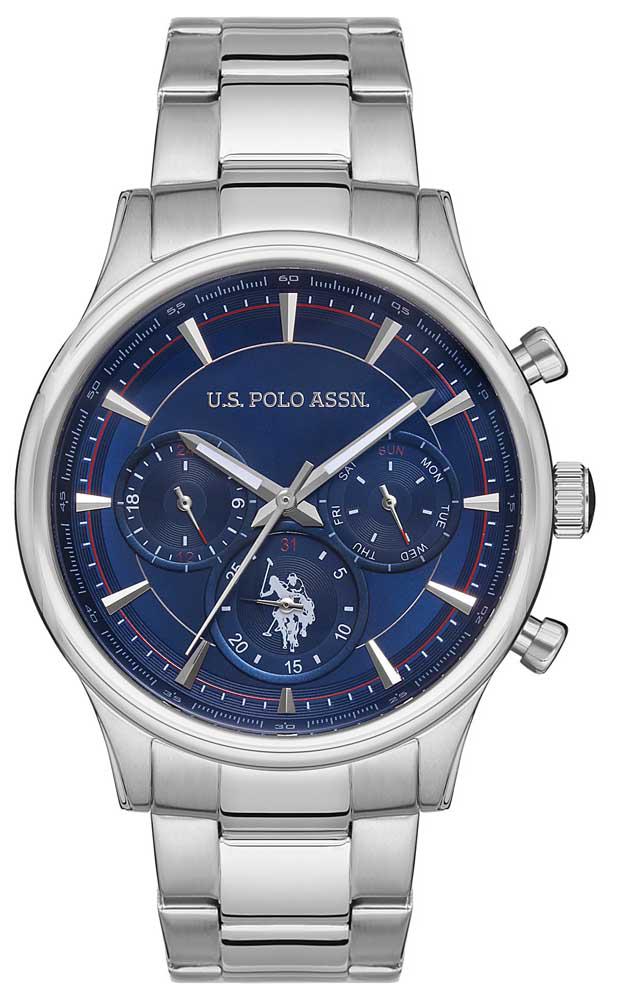 U.S. Polo Assn USPA1010-03 Takvimli 45 mm Çelik Kordon Analog Erkek Kol Saati