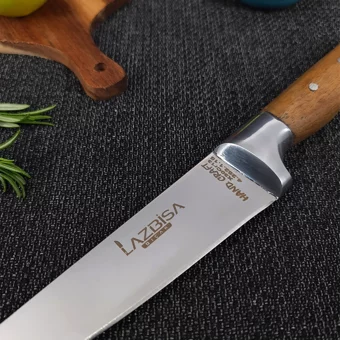 Lazbisa Hand Craft 4 Parça Mutfak Bıçak Seti Et Ekmek Sebze Meyve Bıçak ( No: 0-1-2-3 )