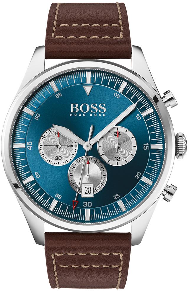 Hugo Boss HB1513709 Kahverengi Deri Kordon Analog Erkek Kol Saati