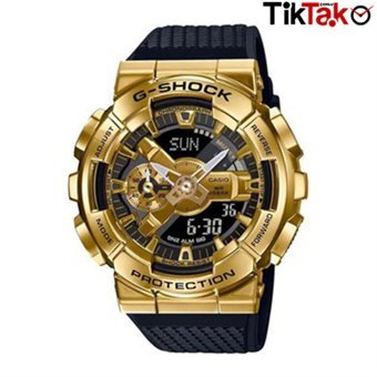 Casio GM-110G-1A9DR Takvimli 49 mm Siyah Çelik Kordon Analog Erkek Kol Saati