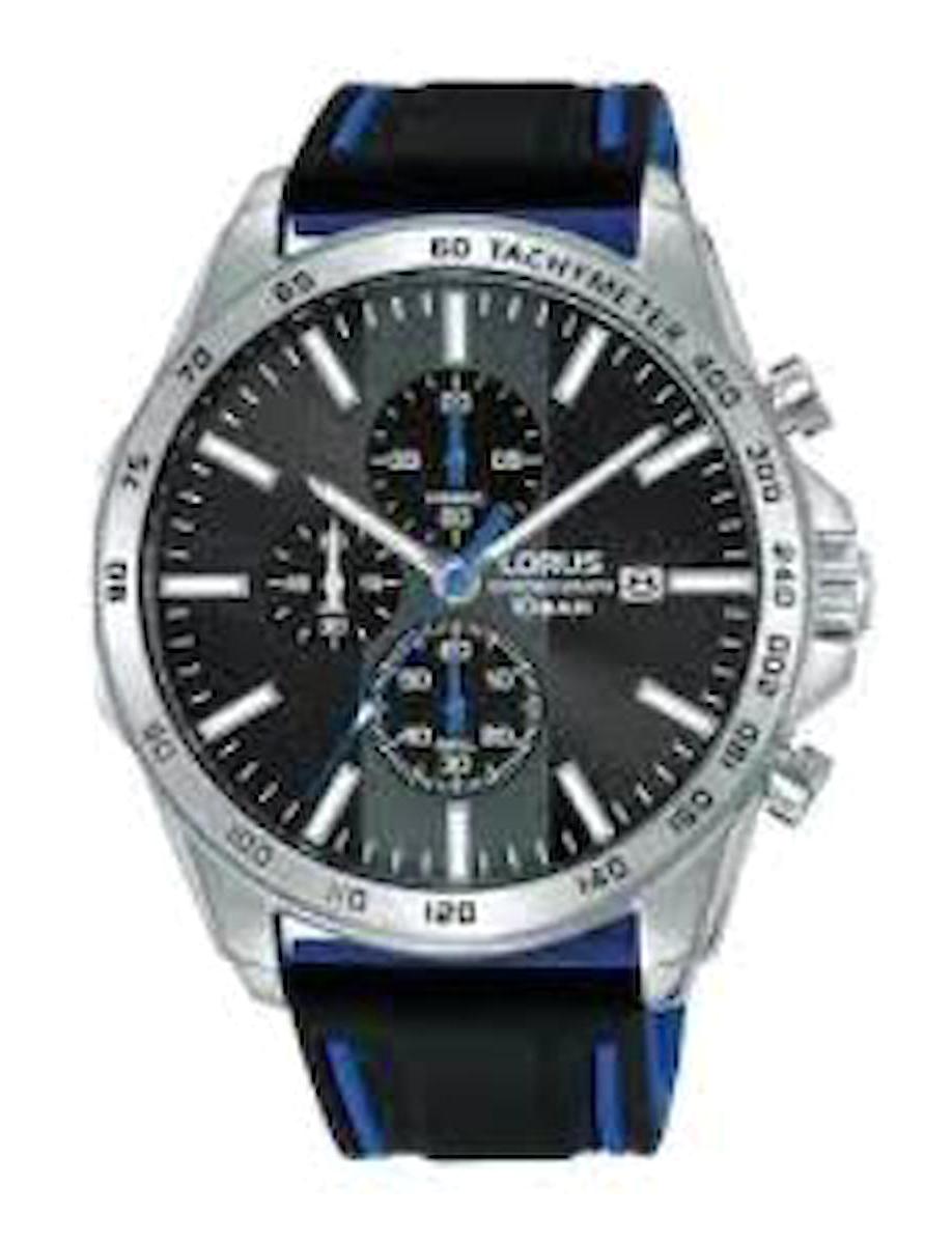 Lorus RM347GX9 Takvimli 44 mm Siyah Silikon Kordon Analog Erkek Kol Saati