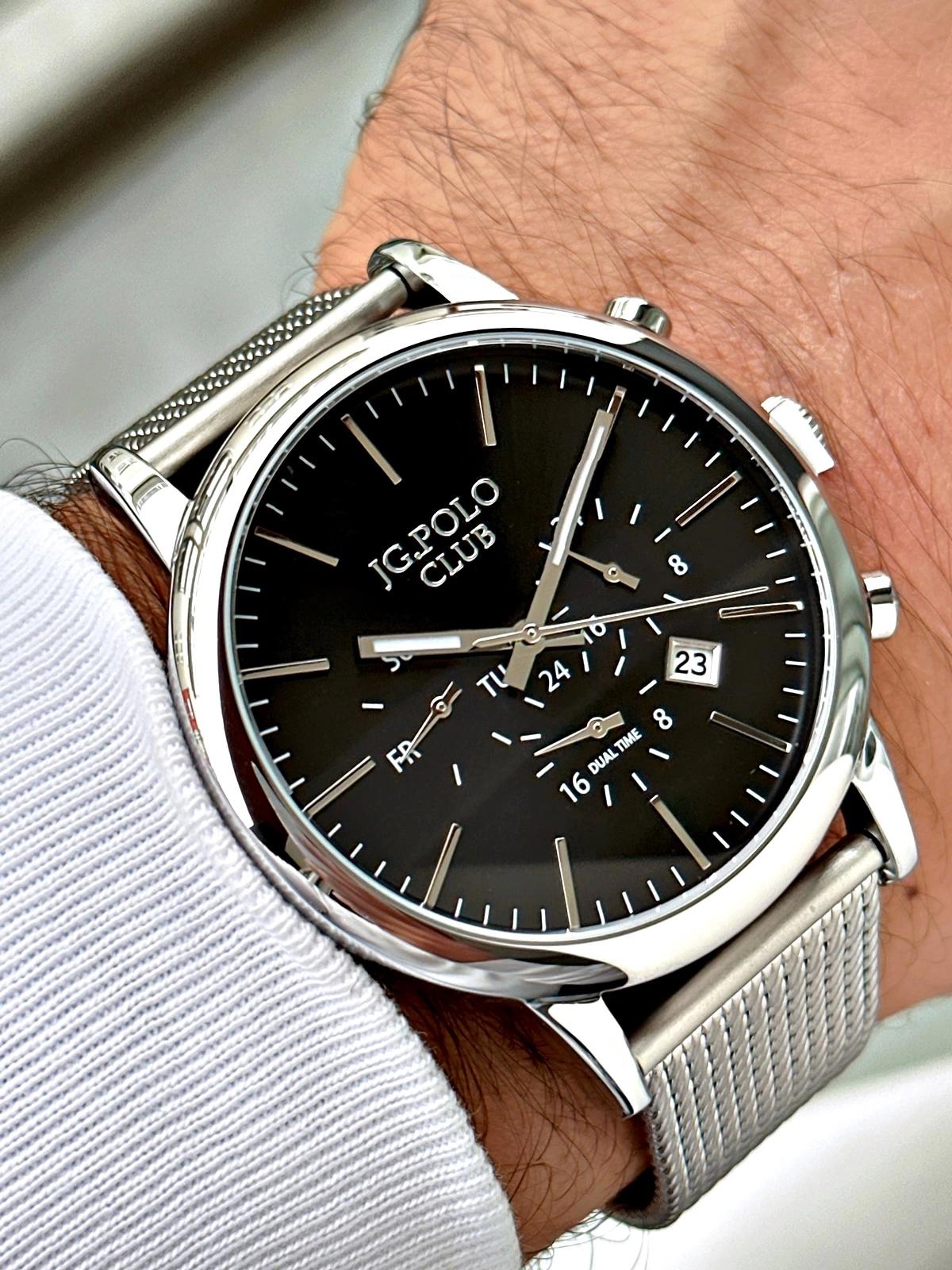 Jg. Polo Club JPC05232106H5 Takvimli Çelik Kordon Analog Erkek Kol Saati