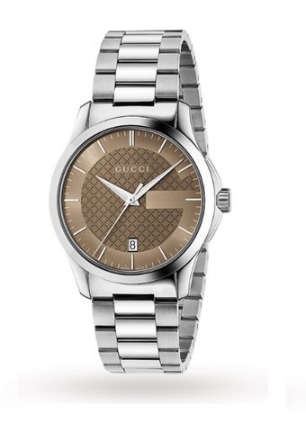 Gucci YA126445 Takvimli 38 mm Çelik Kordon Analog Erkek Kol Saati
