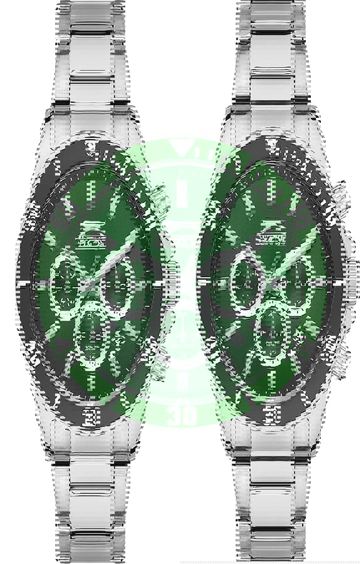 Slazenger SL.09.2091.2.08 Takvimli 44 mm Çelik Kordon Analog Erkek Kol Saati