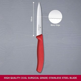Evrekala Shop Bıçak Seti Victorinox Paslanmaz Çelik 10cm Ve 8 Cm Knife Set