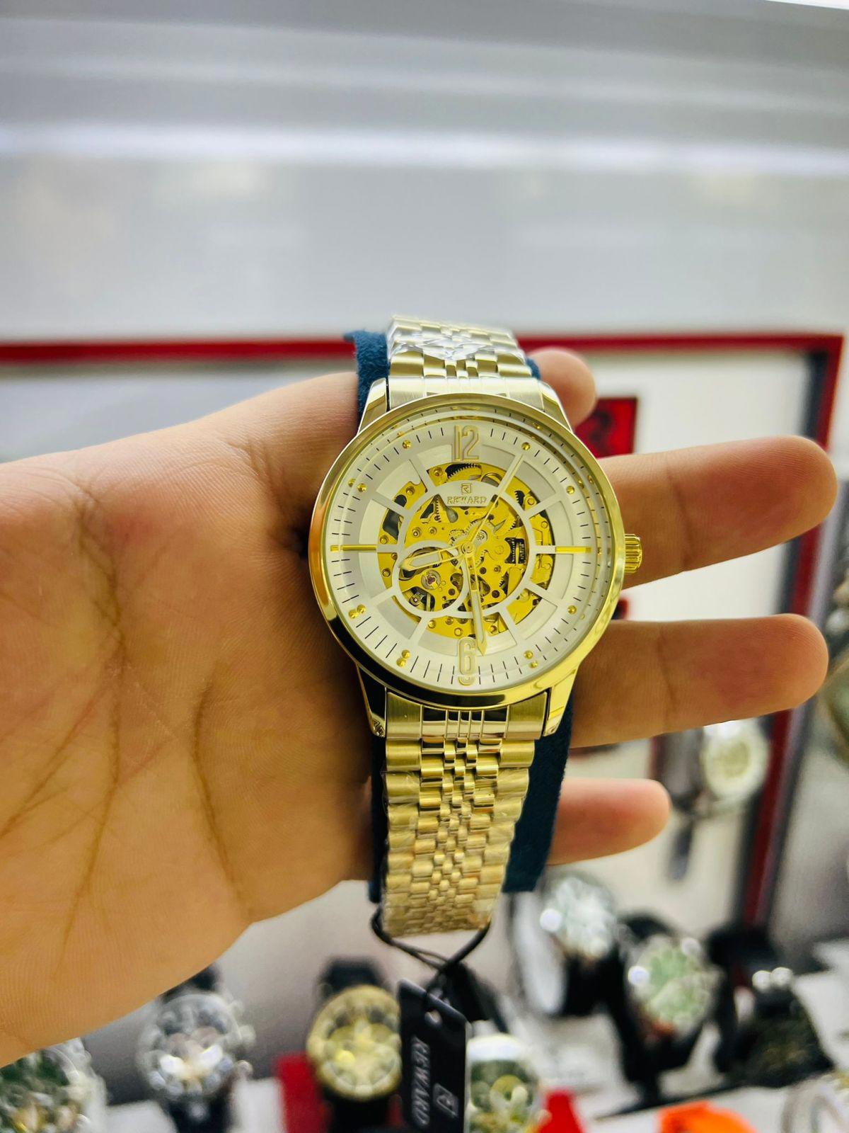 Reward YD97456.F5 44 mm Altın Metal Kordon Analog Erkek Kol Saati