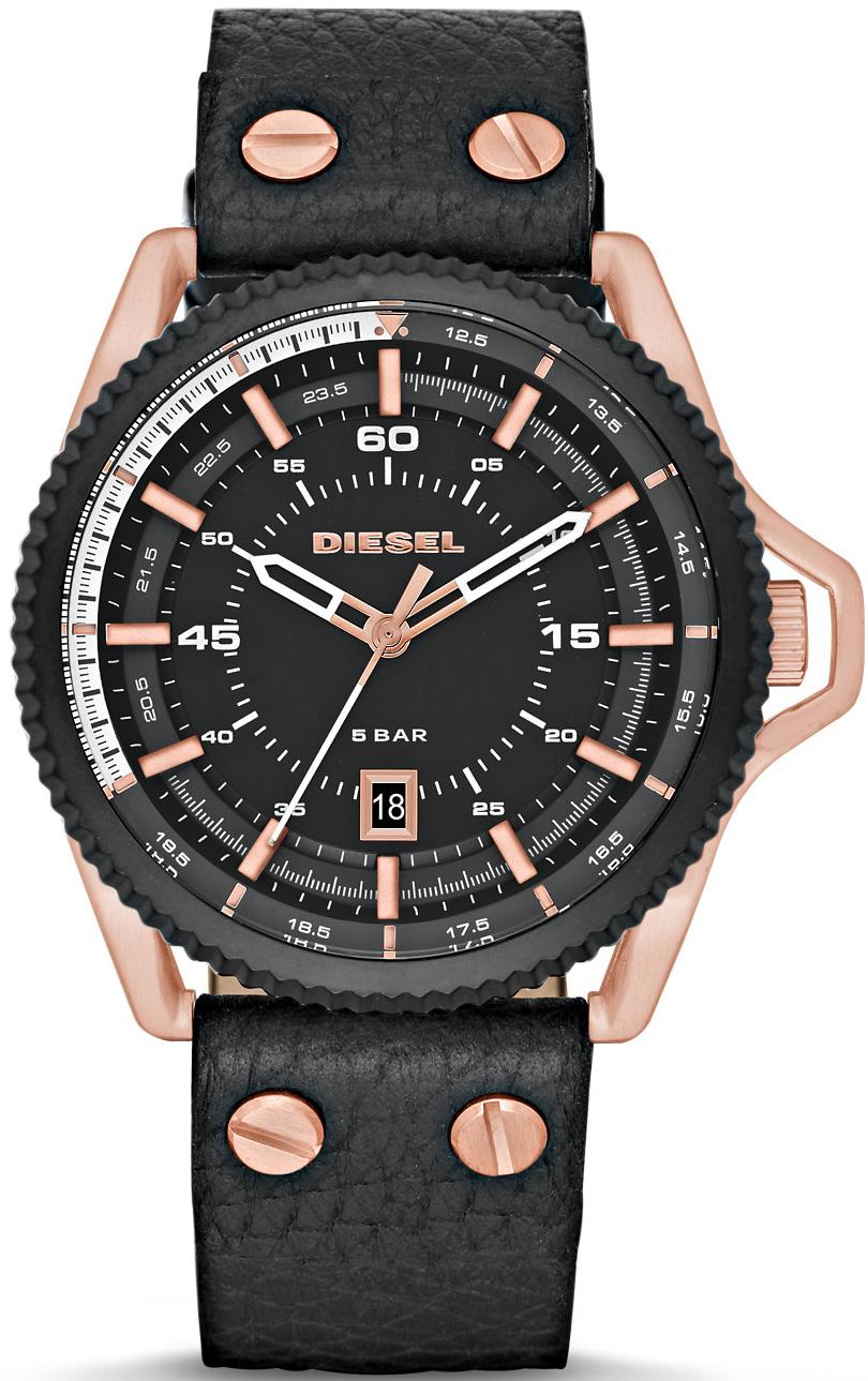 Diesel DZ1754 Takvimli 42 mm Siyah Deri Kordon Analog Kol Saati