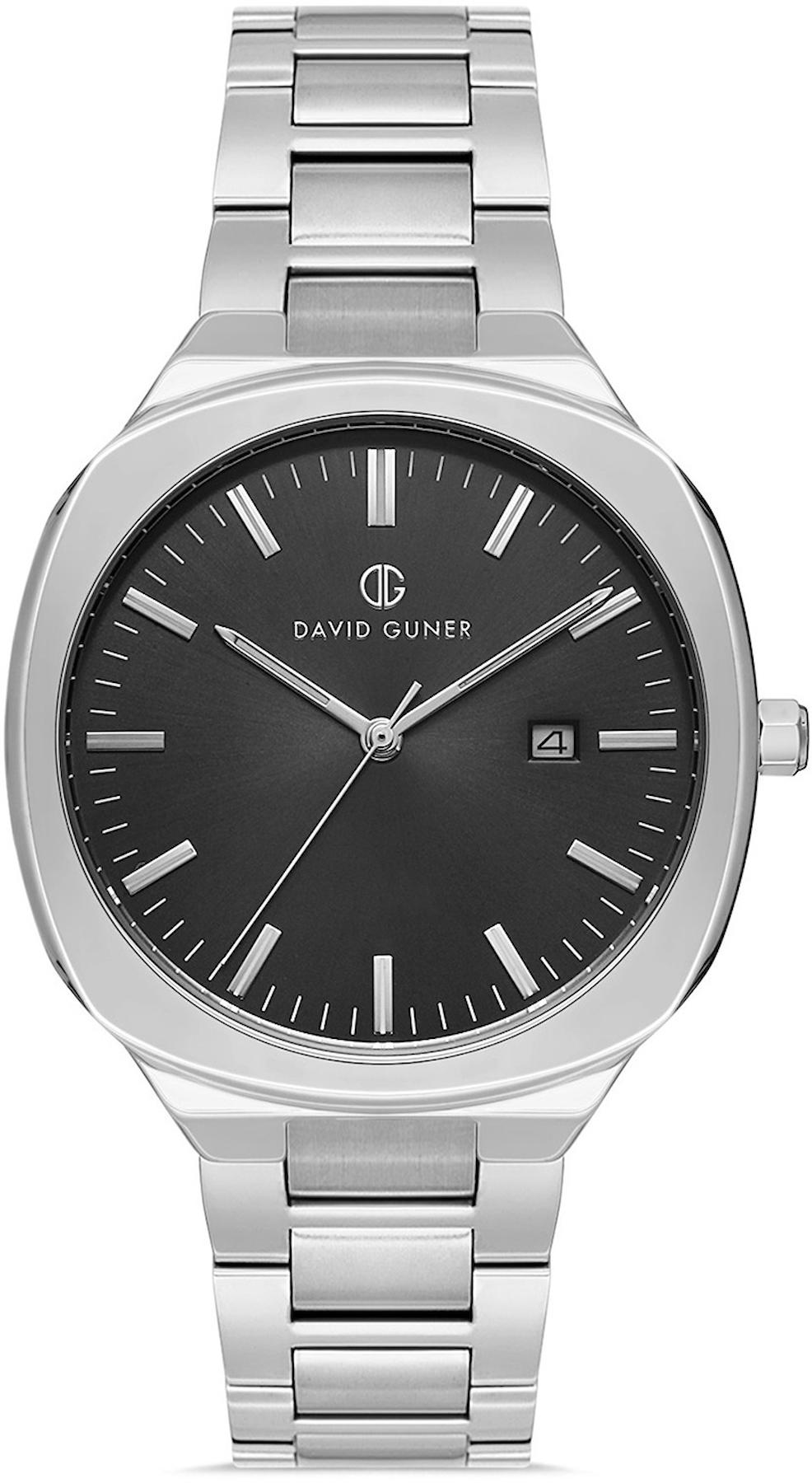 David Guner DG-8413GA-A2 Takvimli 42 mm Çelik Kordon Analog Kol Saati
