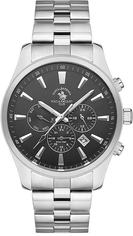 Santa Barbara Polo & Racquet Club SB.1.10291.1 Takvimli 43 mm Çelik Kordon Analog Kol Saati