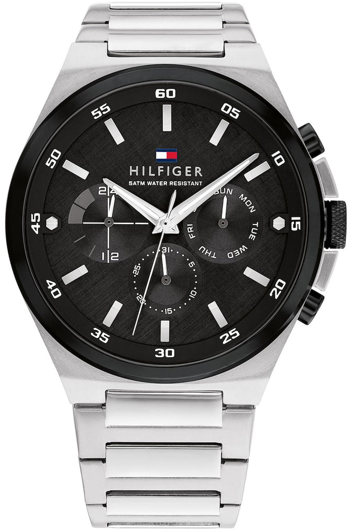 Tommy Hilfiger TH1792087 Takvimli 46 mm Çelik Kordon Analog Erkek Kol Saati