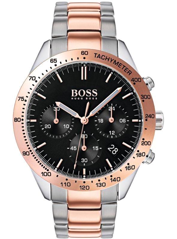 Hugo Boss HB1513584 Gri-Rose Gold Metal Kordon Analog Erkek Kol Saati