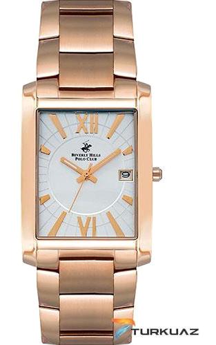 Beverly Hills Polo Club BP3038 Takvimli 34 mm Rose Gold Çelik Kordon Analog Erkek Kol Saati