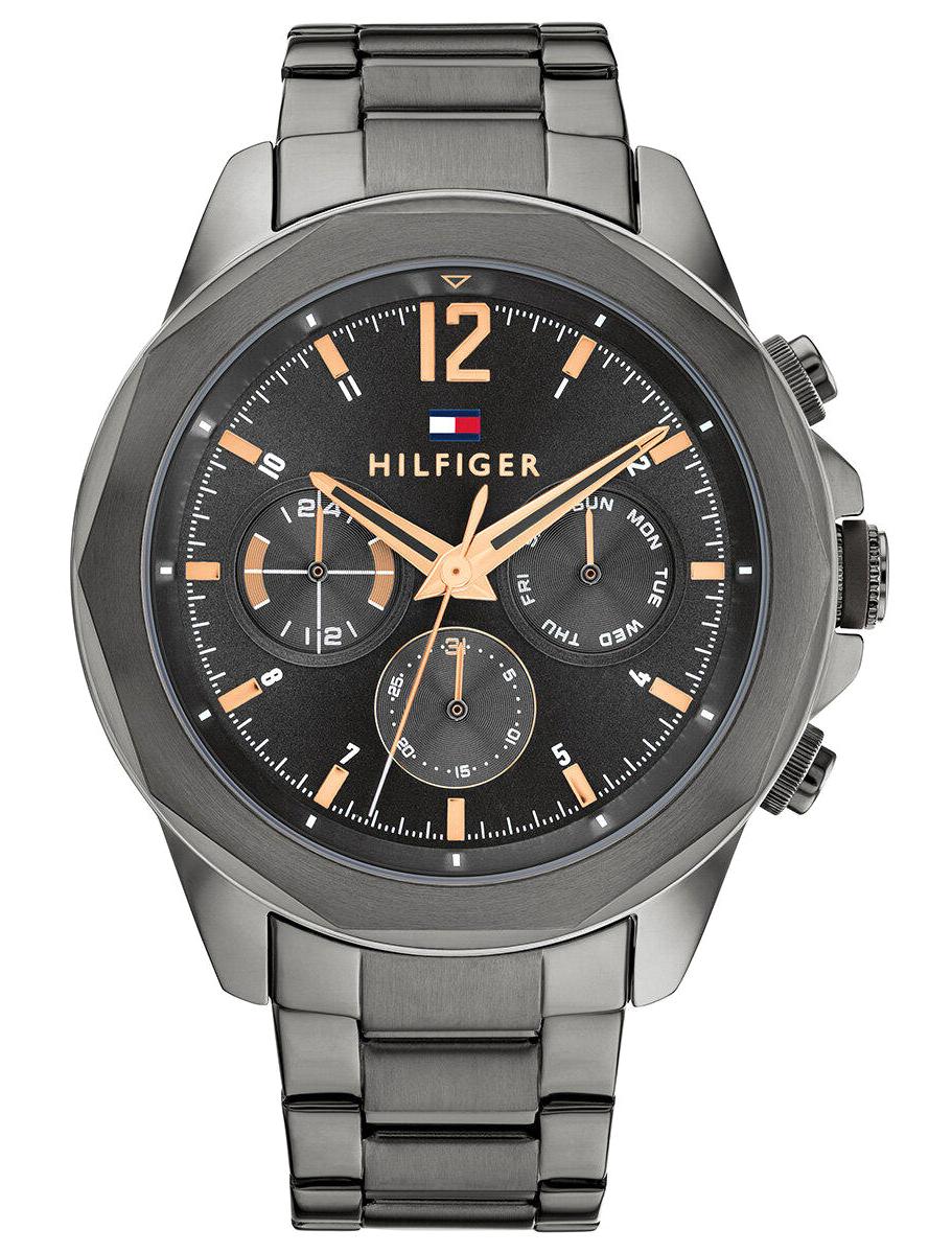 Tommy Hilfiger TH1792061 Takvimli 46 mm Antrasit Çelik Kordon Analog Erkek Kol Saati