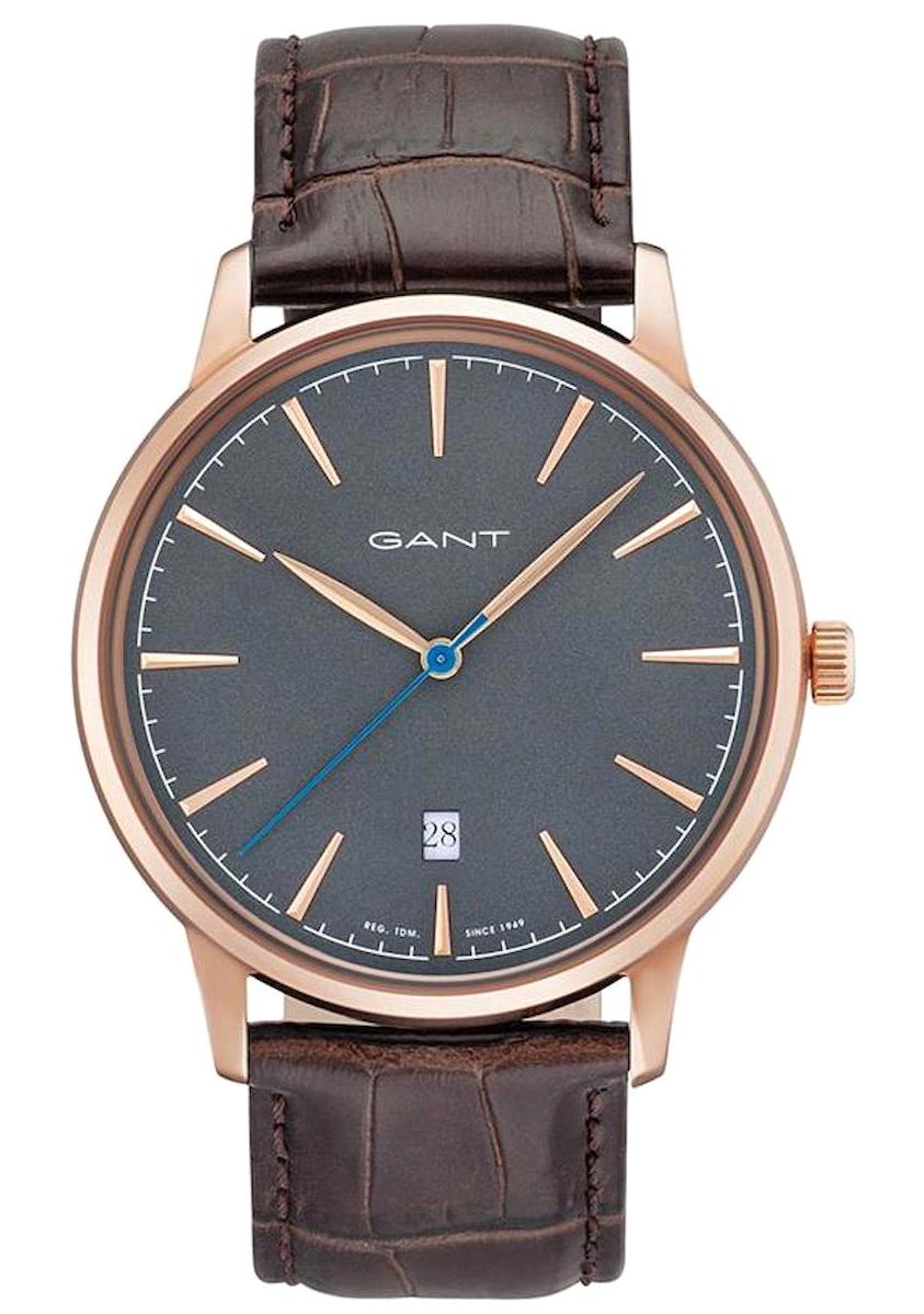 Gant GT020005 Takvimli 41-45 mm Kahverengi Deri Kordon Analog Erkek Kol Saati