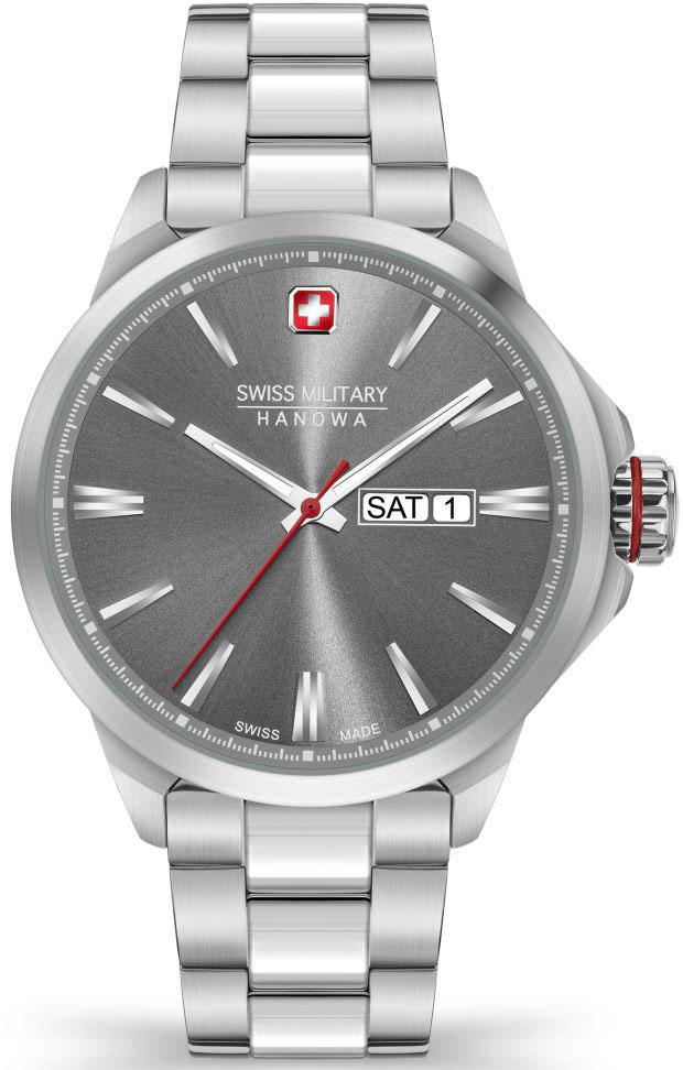 Swiss Military 06-5346.04.009 Takvimli 44 mm Çelik Kordon Analog Kol Saati