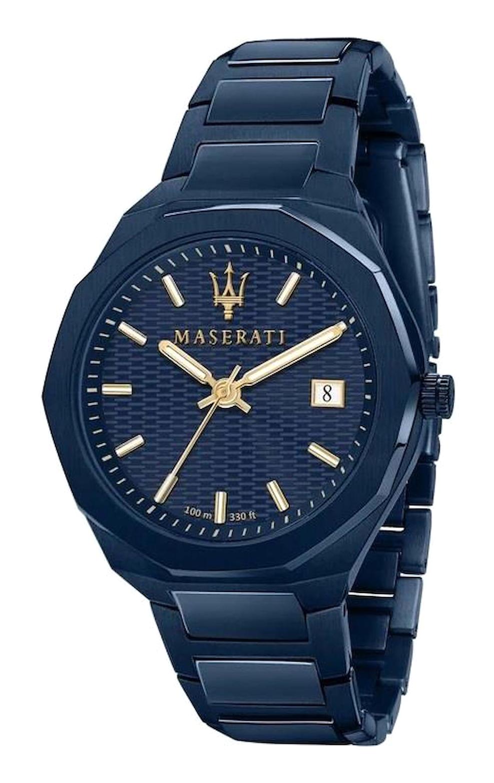 Maserati R8853141001 Takvimli 43 mm Lacivert Çelik Kordon Analog Erkek Kol Saati