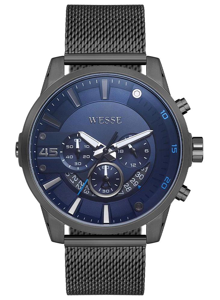 Wesse WWG401302M 40 mm Füme Çelik Kordon Analog Erkek Kol Saati