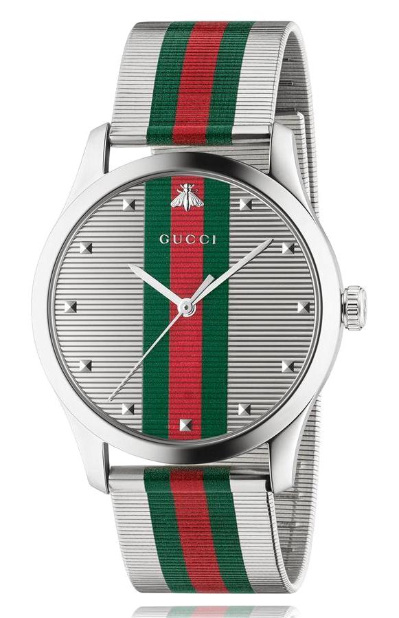 Gucci YA126284 42 mm Çok Renkli Çelik Kordon Analog Erkek Kol Saati