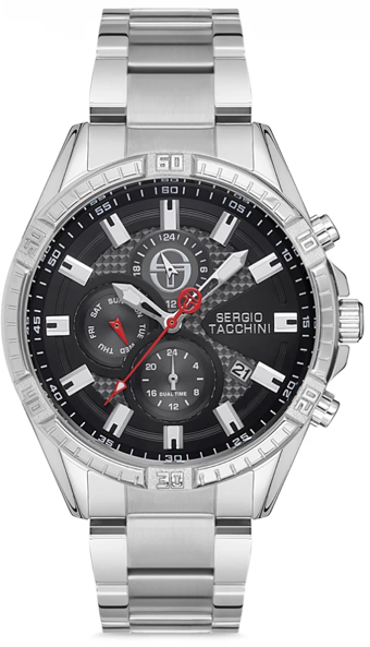 Sergio Tacchini ST.1.10135.2 Takvimli 44 mm Çelik Kordon Analog Kol Saati