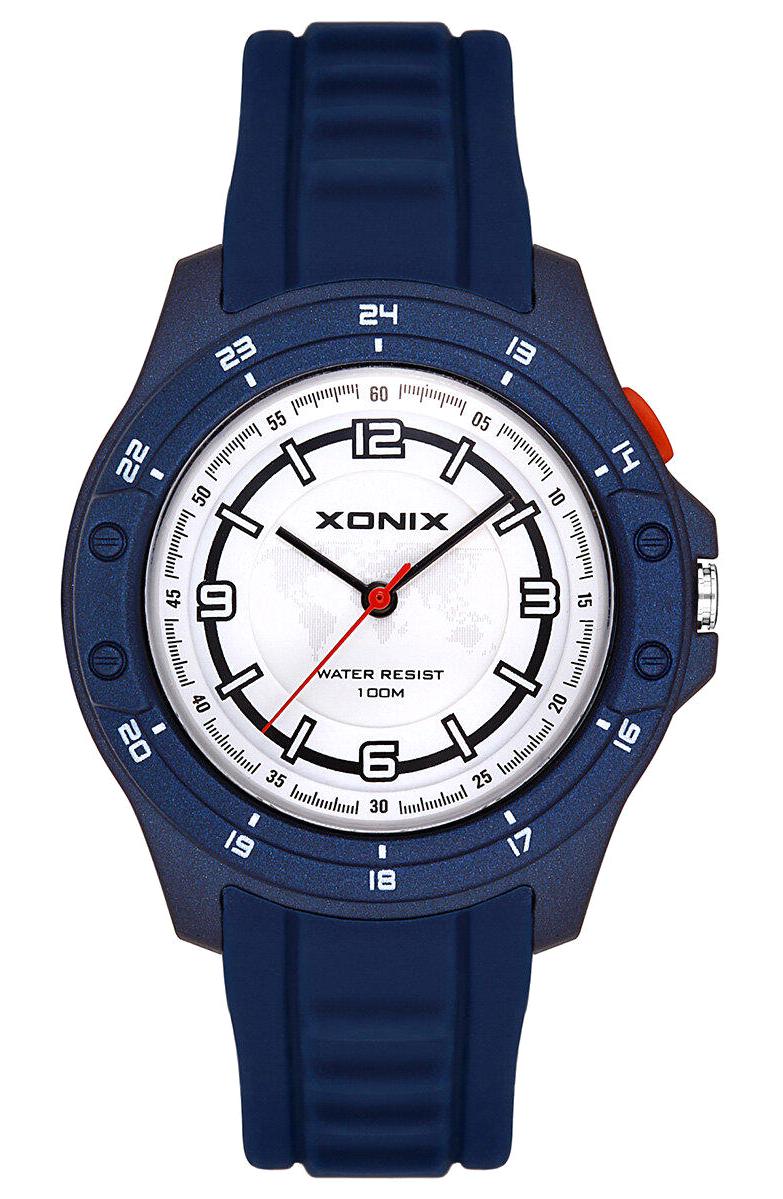 Xonix XOX-CAMA04 Takvimli 47 mm Lacivert Silikon Kordon Analog Erkek Kol Saati