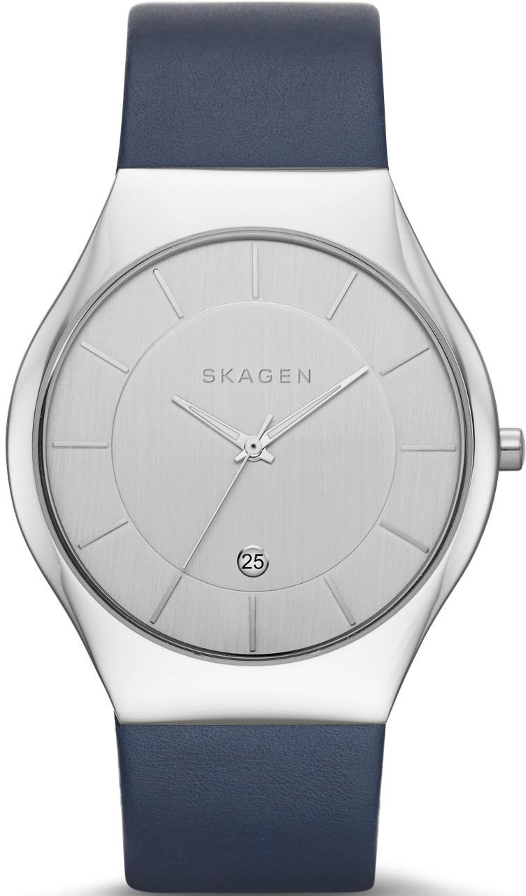 Skagen SKW6159 Takvimli 41 mm Lacivert Deri Kordon Analog Kol Saati