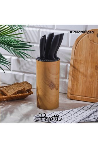 LinkaHome Colte Bamboo Standlı Lüx Bıçak Seti