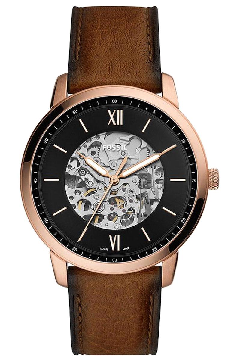 Fossil ME3195 44 mm Kahverengi Deri Kordon Analog Erkek Kol Saati