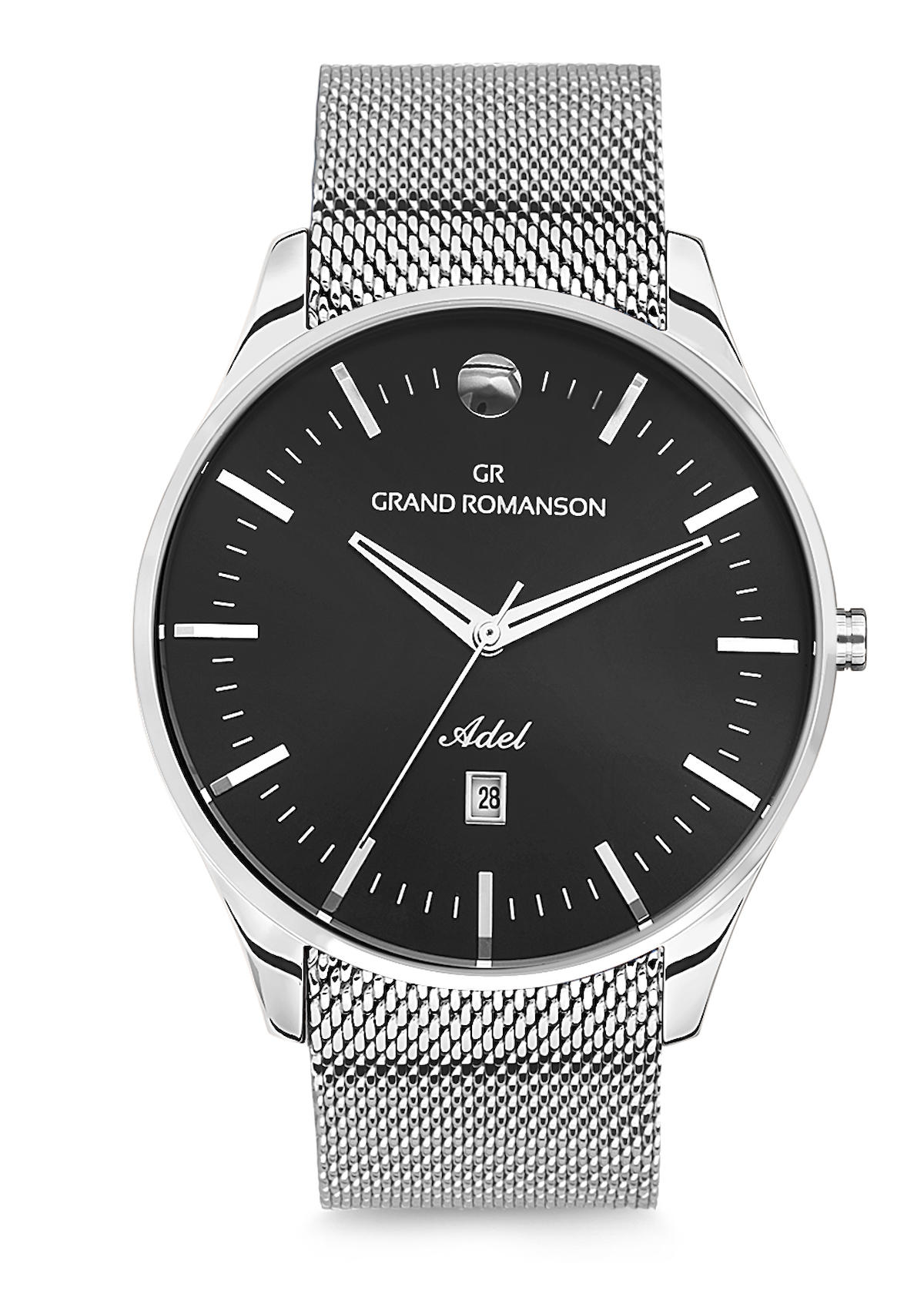 Romanson GR.1.AF1009.04 Takvimli 43 mm Metal Kordon Analog Erkek Kol Saati