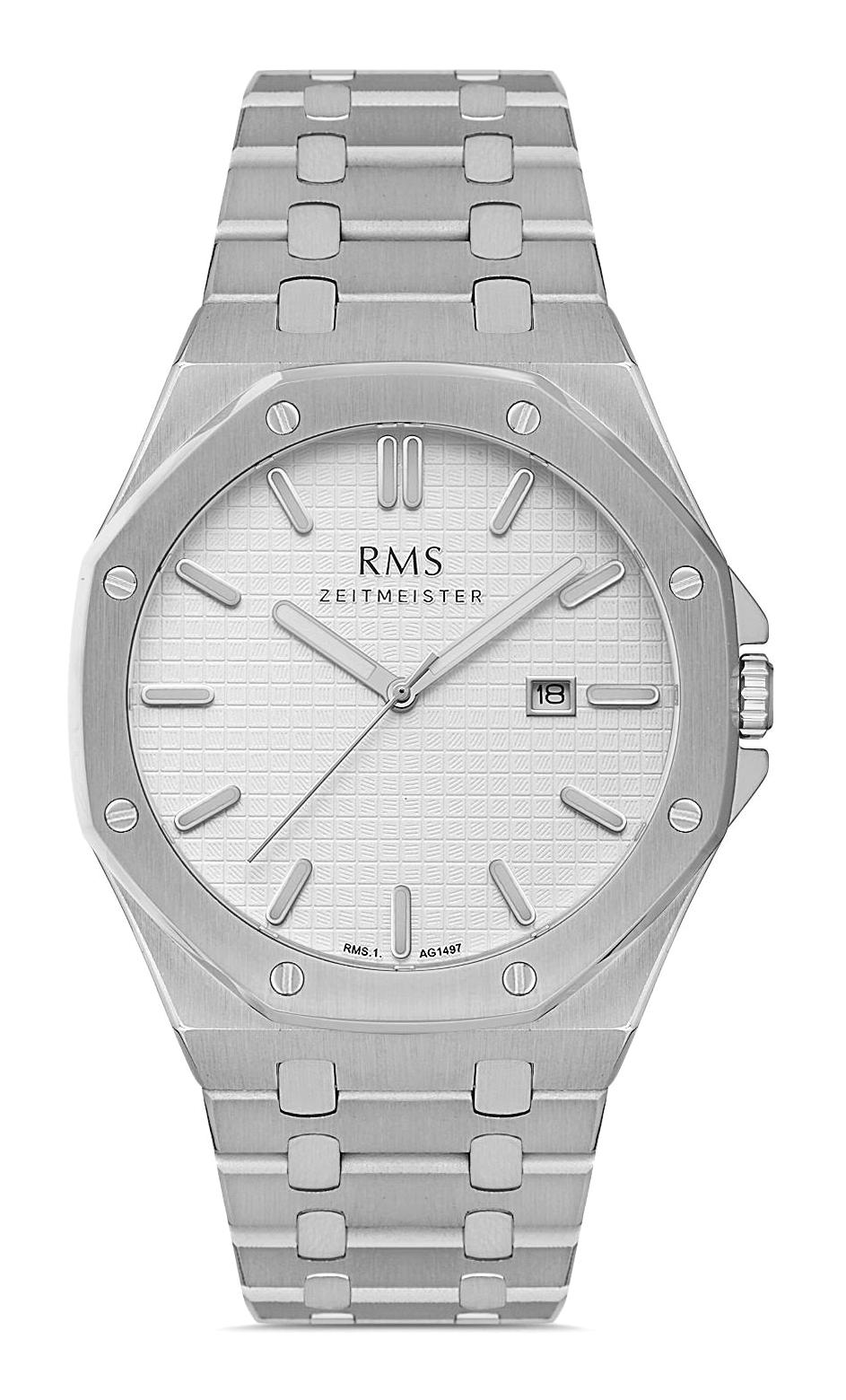 Romanson RMS.1.AG1497.01 Takvimli 40 mm Çelik Kordon Analog Erkek Kol Saati